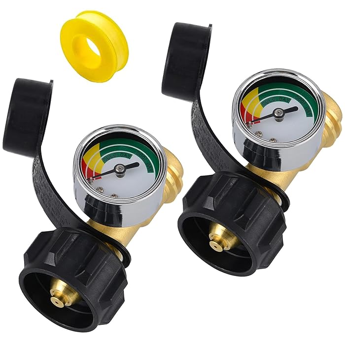 Buy 2 Pack UPGRADED Propane Tank Gauge Level Indicator with Color Coded