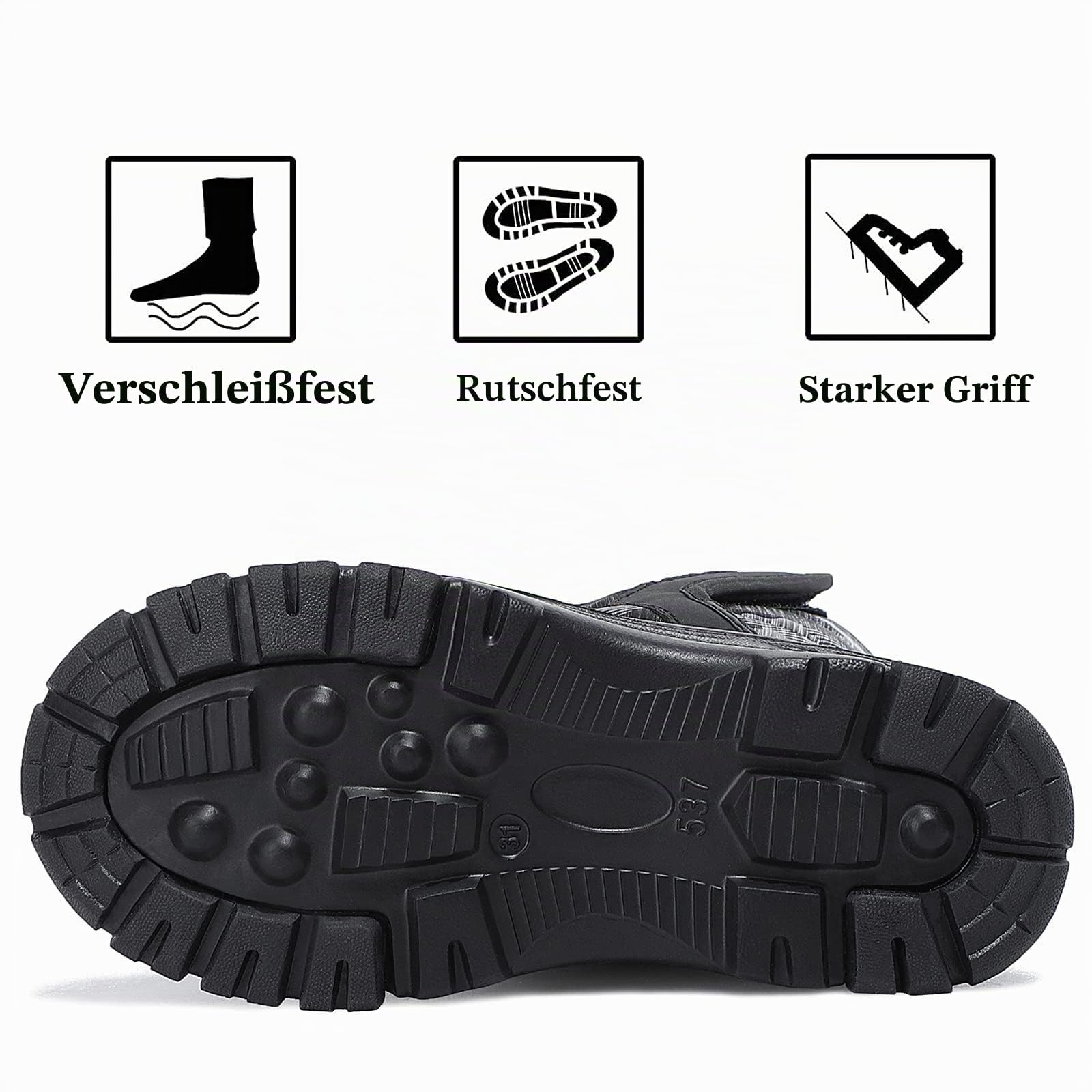 Kinder Winterschuhe Jungen Mädchen Wasserdicht Anti-Rutsch Winterstiefel Warme Gefüttert Schneestiefel Winterstiefel