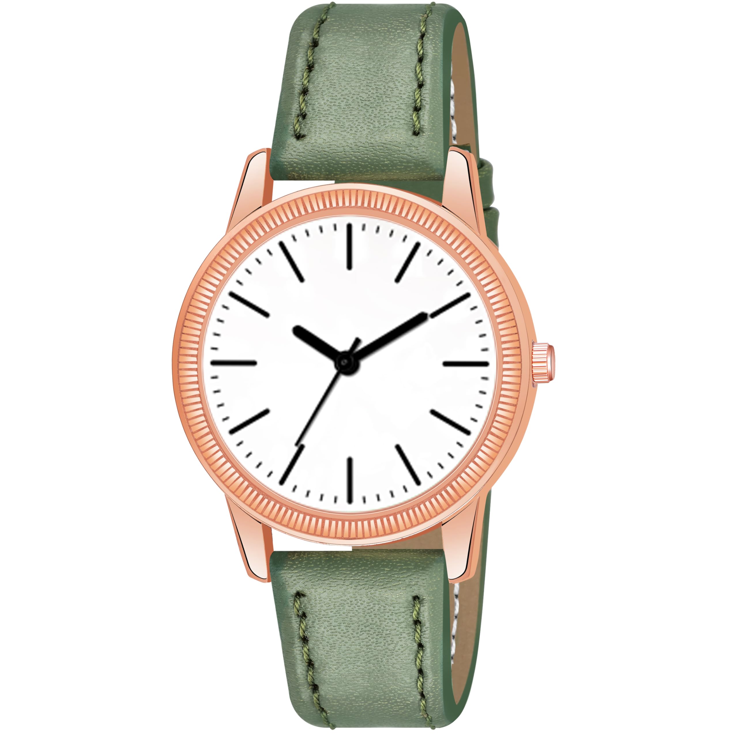 KIARVI GALLERY White Dial Leather Strap Analog Watch for Girls and Women(Blue) (Green) (B0CTFJM9HX) Amazon Price History, Amazon Price Tracker