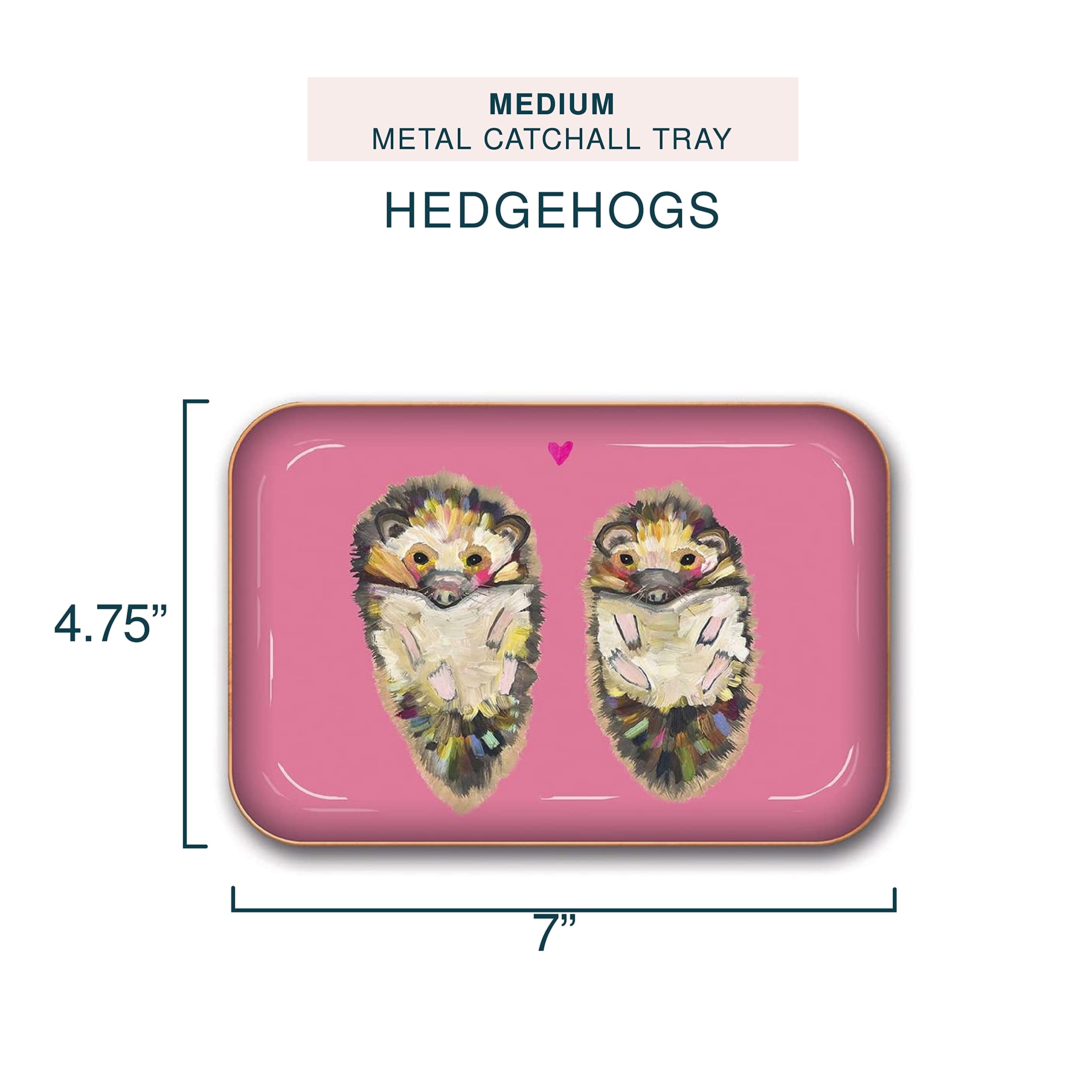 Studio Oh! Medium Metal Catchall Tray by Studio Oh! - Eli Halpin Hedgehogs - 7