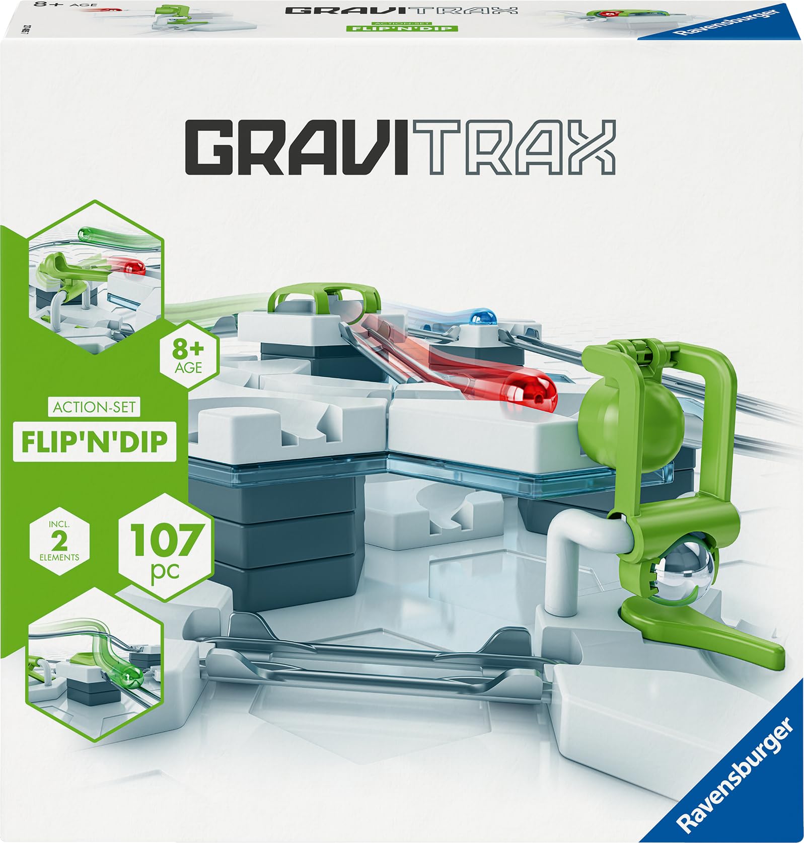 Ravensburger - Gravitrax - Starter Set 107 pièces - Circuit de Billes - Jeu de Construction créatif - Dès 8 Ans - 27485