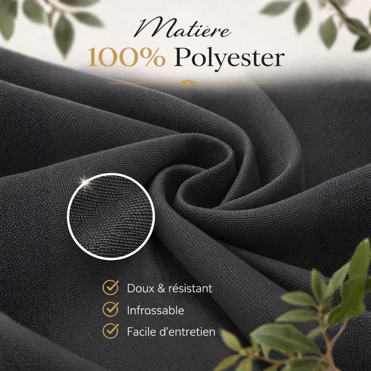 Housse De Clic Clac Matelassée Anthracite
