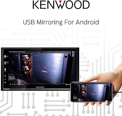 Miniatura 6 de KENWOOD DMX8709S - Pantalla táctil capacitiva de 6.8 pulgadas, estéreo para automóvil, CarPlay inalámbrico y Android Auto, Bluetooth, radio AMFM,