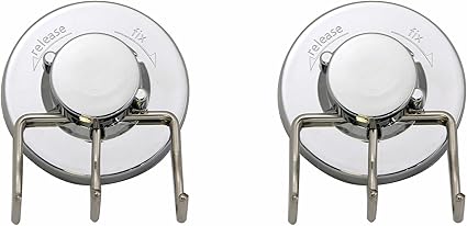 Ventosa Gancho vacío acero inoxidable Triple Ganchos de pared toalla de baño gancho Heavy Duty capacidad para hilo ventosa ganchos de pared cocina y ...