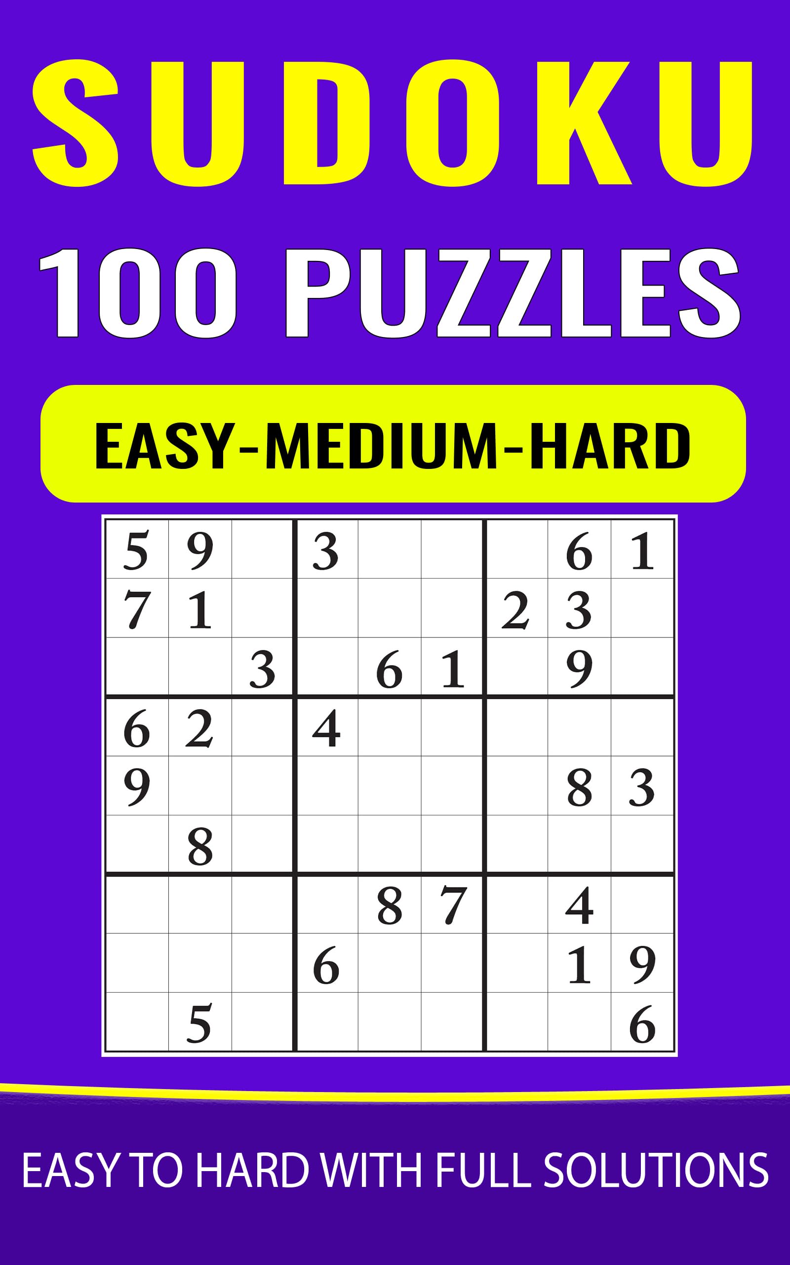 Sudoku Easy to Hard with Full Solutions (Kindle Scribe Only)