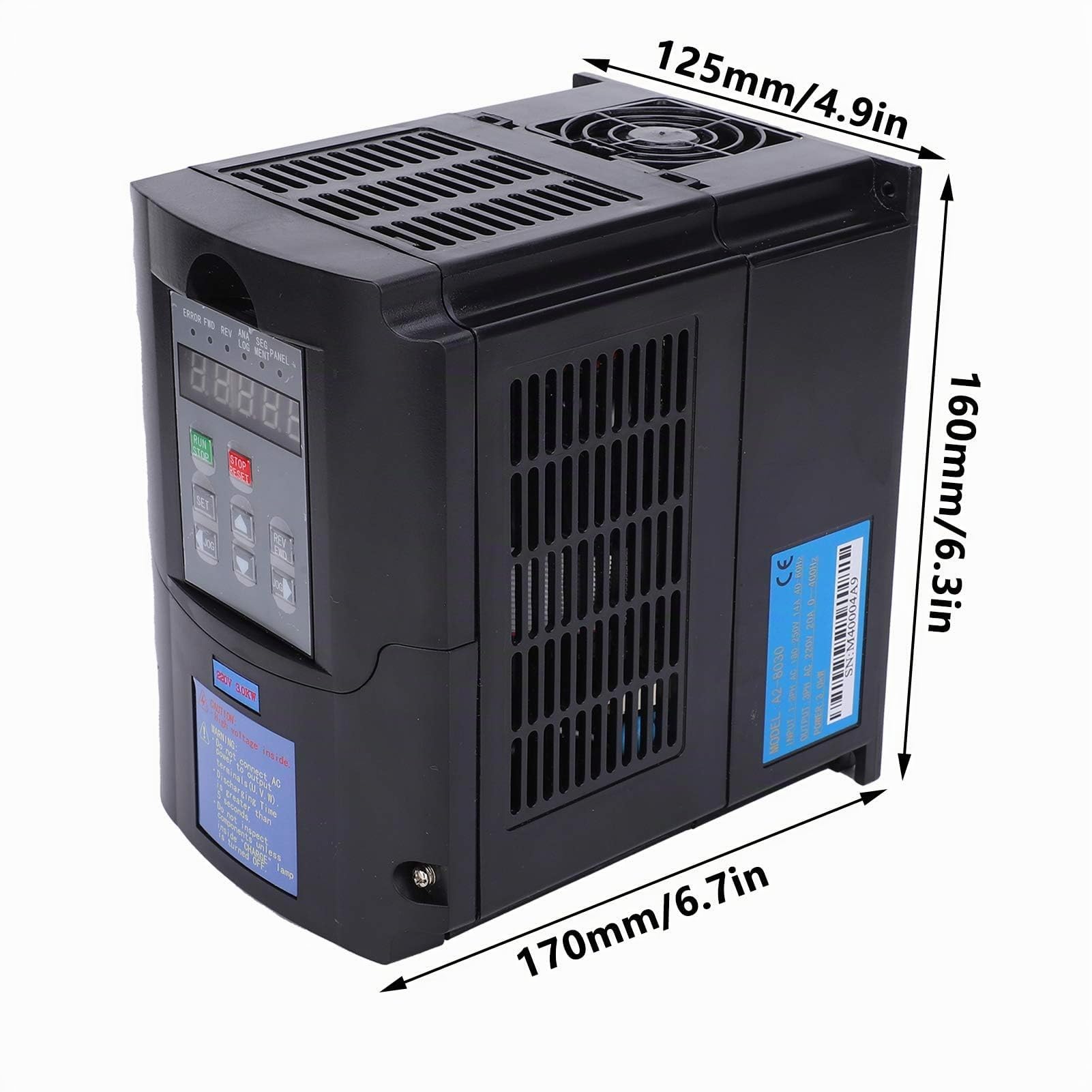 A2-8030 Inverter variabile 3KW da ingresso monofase o trifase a trifase per uso industriale, inverter da AC180-250V a 220V per controllo velocità motore