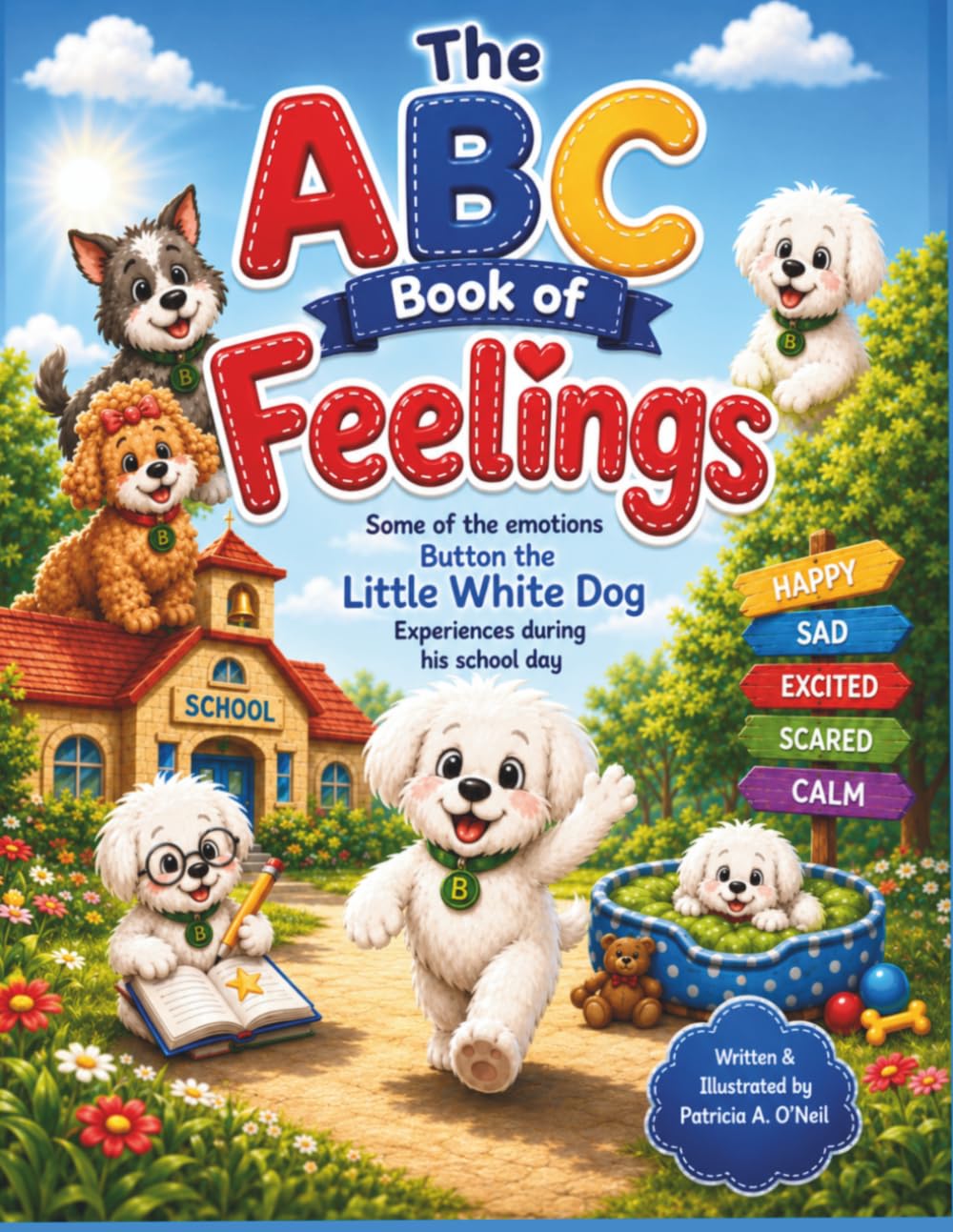 The ABC Book of Feelings: Some of the Emotions Button the Little White Dog Experiences during his School Day