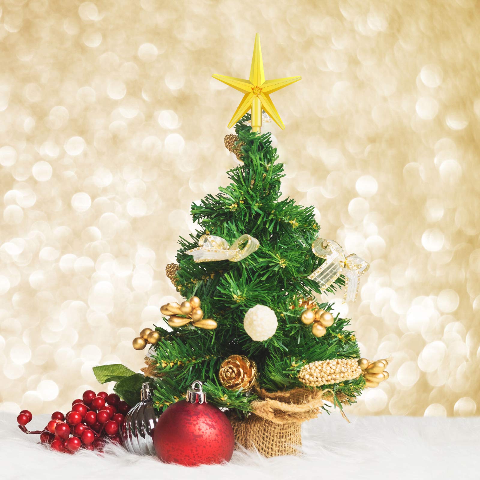 Creative Hobbies Ceramic Christmas Tree Replacement Lights – 100 Medium Twist Bulbs + 3 Star Toppers, Multi-Color - View #6