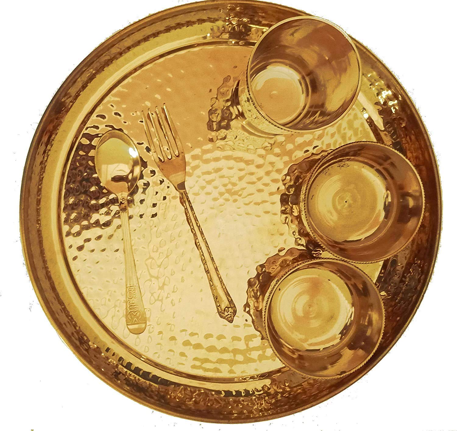 RewariCraft Pure Brass Dinner Set - 6 Pieces, Yellow, Golden (B09PDX4647) Amazon Price History, Amazon Price Tracker