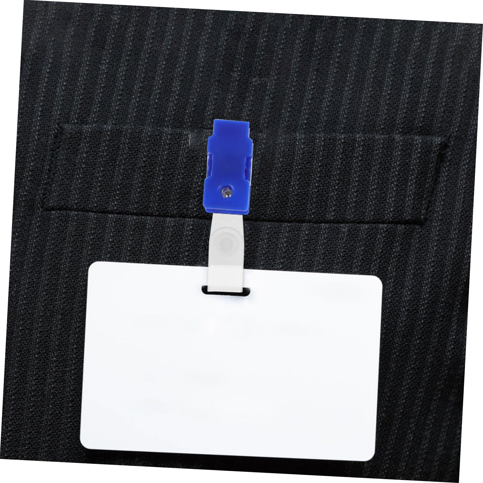 Housoutil 4 Ensembles Clips Pour Badges Avec Sangles Transparentes Clips Plastique Pour Cartes Identification Et Noms Pratiques 100 Pièces * 4
