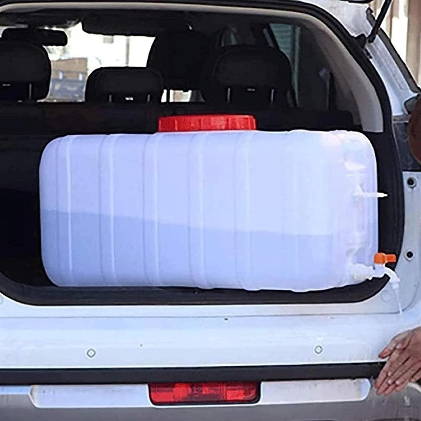 Serbatoio dell'Acqua Stoccaggio L'irrigazione Grandi Dimensioni Bianco, Campeggio Auto Portatile, Plastica Acqua Pura