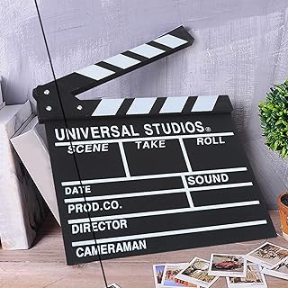 Claquete, claquete de cena de decoração para casa, filme para fundo de adereços de filmagem