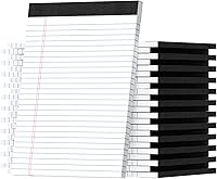 Vista 14 de Bloc de notas legales de 8.5 x 11, bloc de notas de rayas estrechas, paquete de 2, 50 hojas/bloc, bloc de notas blanco, bloc de notas arrancable