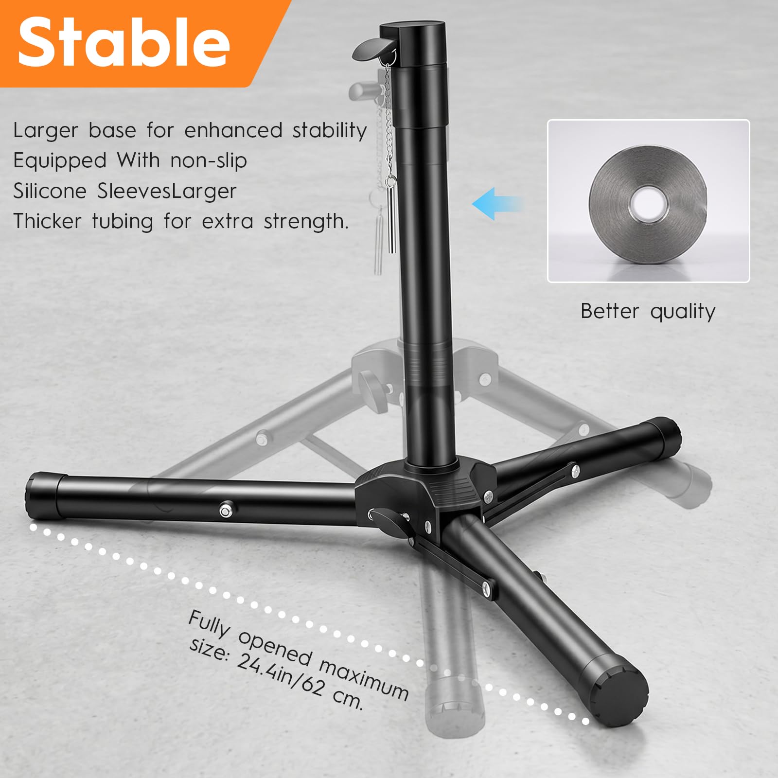 Soporte para Starlink Gen 3, Trípode con Adaptador de Montaje, Altura Regulable, Adaptador de Tubo con Inclinación Ajustable 90°, Color Negro