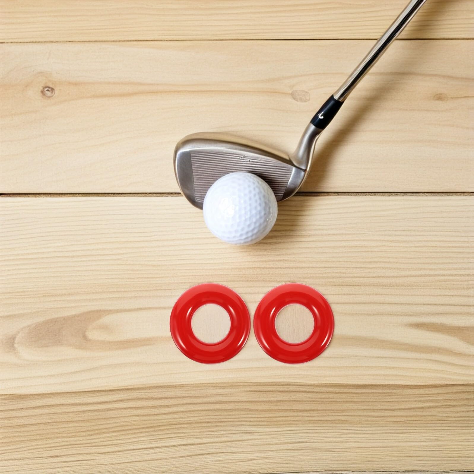 ULTECHNOVO 4 Piezas Anillos de Peso para Golf Diseño Compacto y Portátil para Entrenamiento de Swing Anillos Redondos Compatibles con Palos de Hierro Accesorio para Mejorar Fuerza y Control