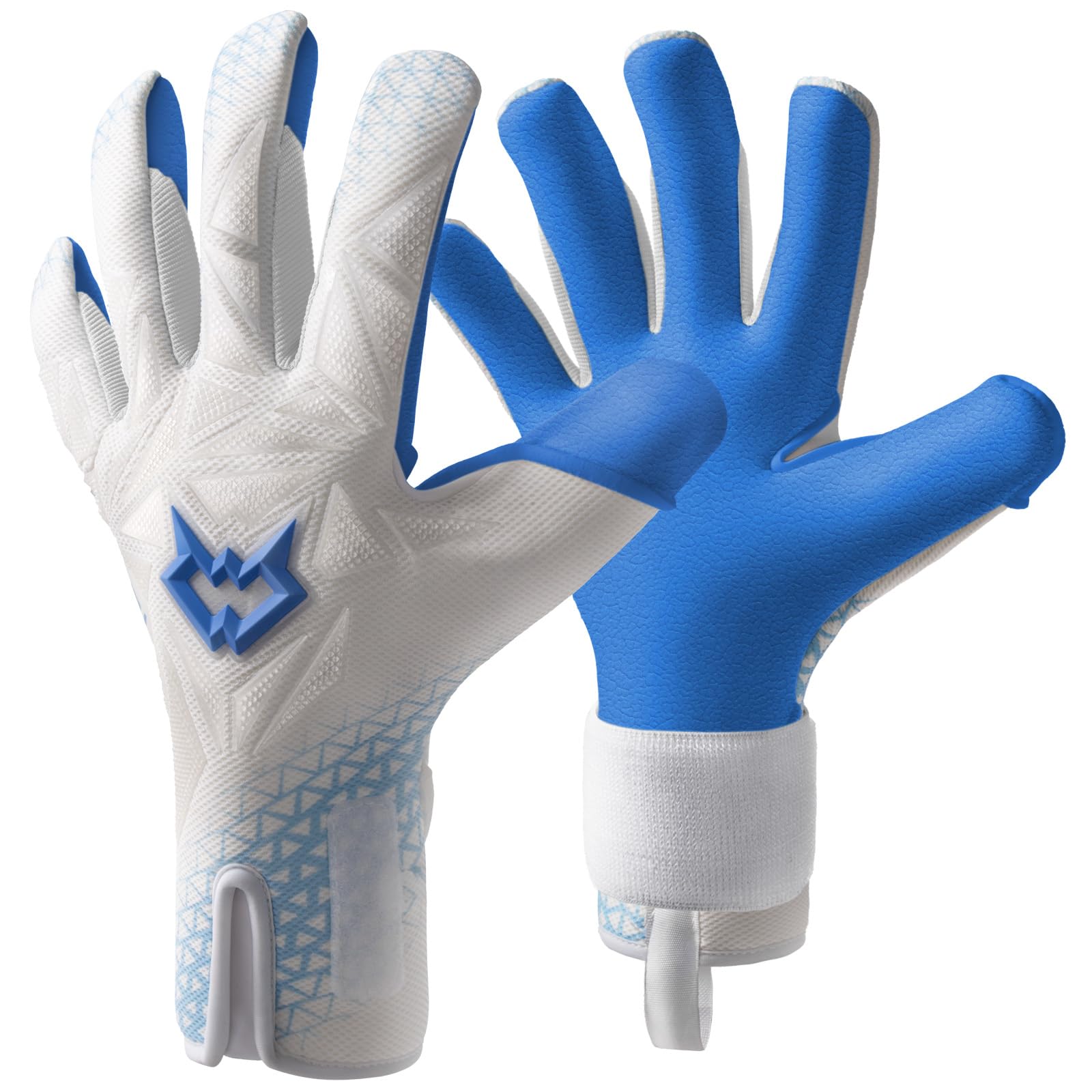 WVVOU Professional Goalkeeper Gloves for Adults and Youth Soccer Goalie Gloves Breathable Soccer Gloves High Performance Guantes De Portero with 4+3mm Sticky Super Grip Latex Palm