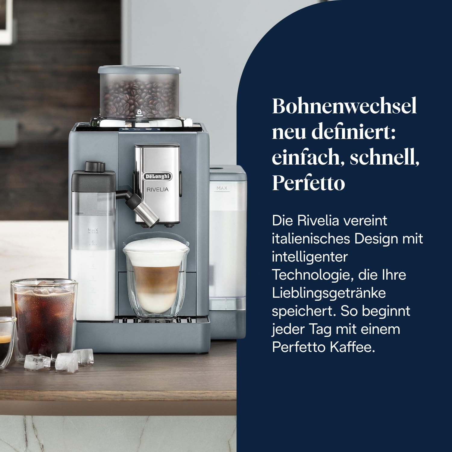 De'Longhi Rivelia EXAM440.55.G Kaffeevollautomat – Bild 2