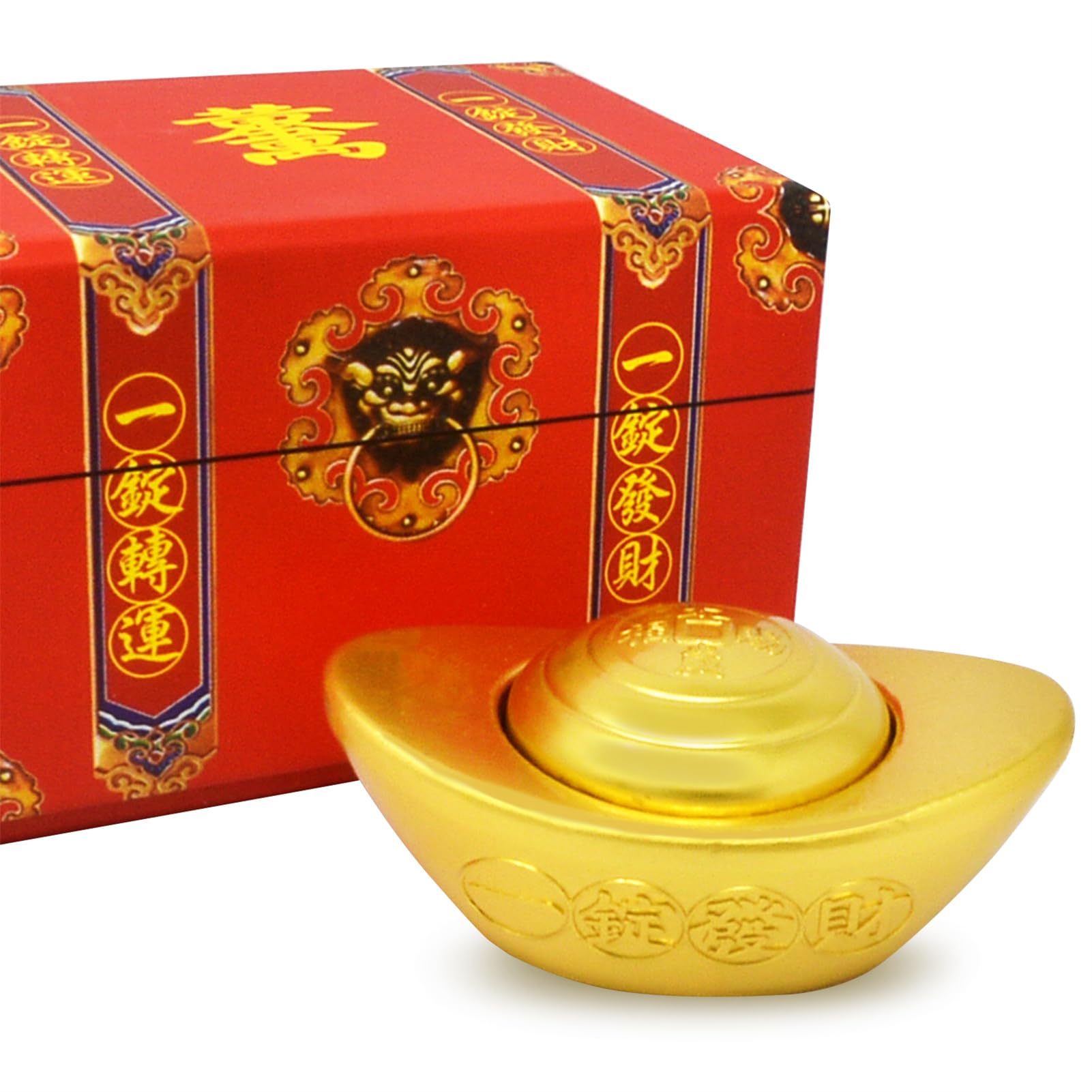 Amazon.co.jp: Fengshuibringluck 元宝 中国古銭 財運 ビジネス 置物