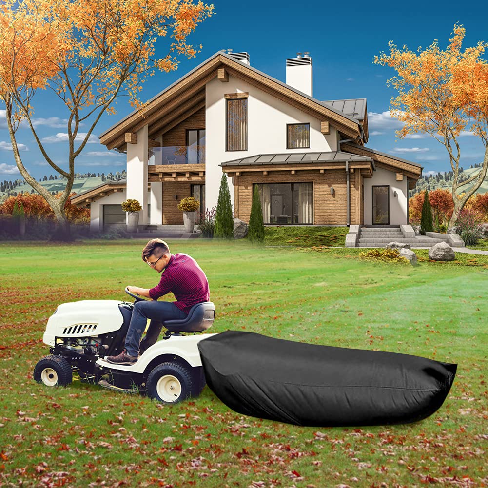Lawn Tractor Leaf Bag,Large Lawn Tractor Leaf Bag, Sacchetto Rifiuti di Resistente AllUsura,Raccolta di Foglie Facile E Veloce, Sacco per Rifiuti di Foglie per La Raccolta Riutilizzabile