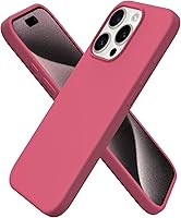 Vista 30 de ORNARTO Funda compatible con iPhone 15 Pro de 6.1 pulgadas, silicona líquida de 3 capas cubierta completa de goma de gel suave, funda protectora