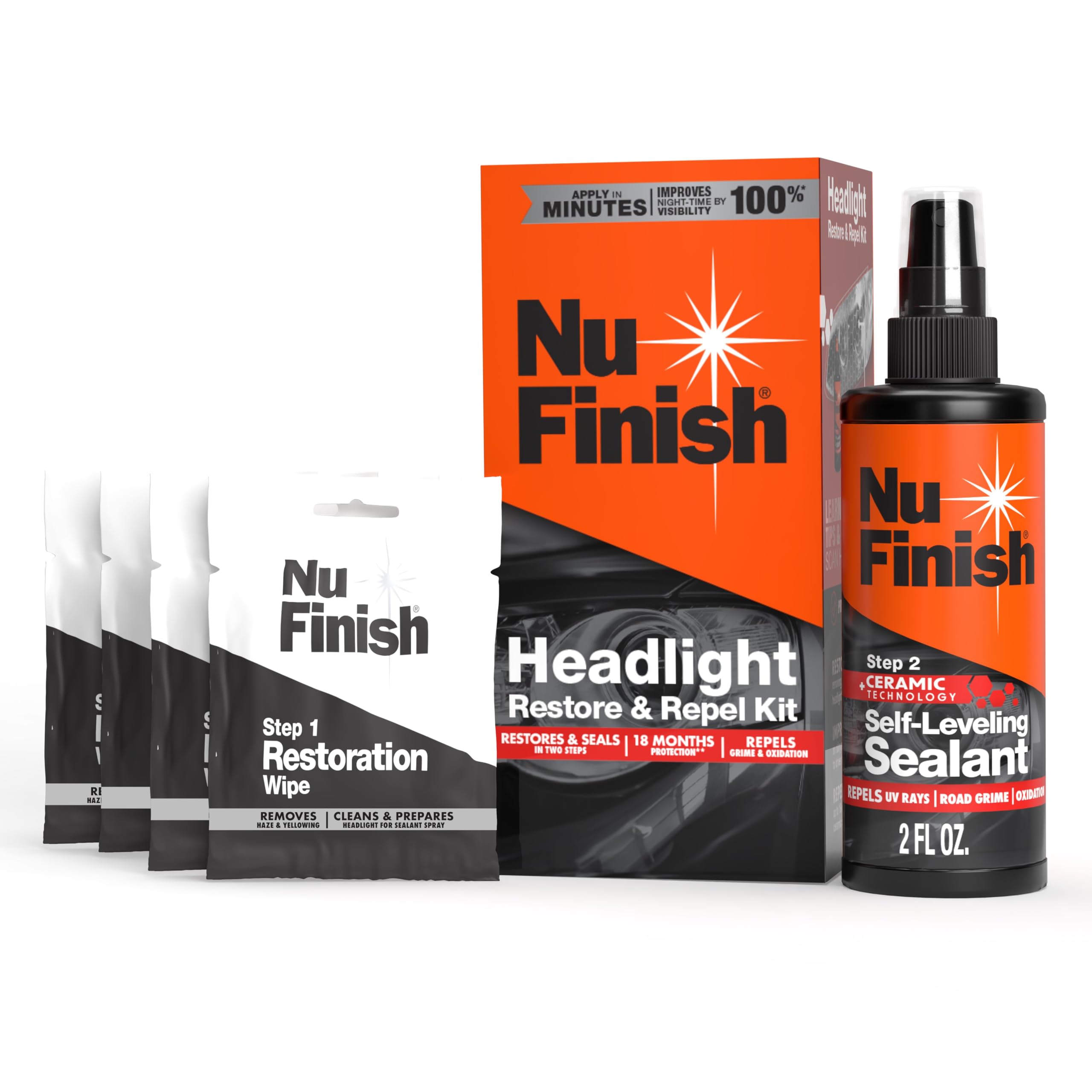 Nu Finish Headlight Restore and Repel Kit
