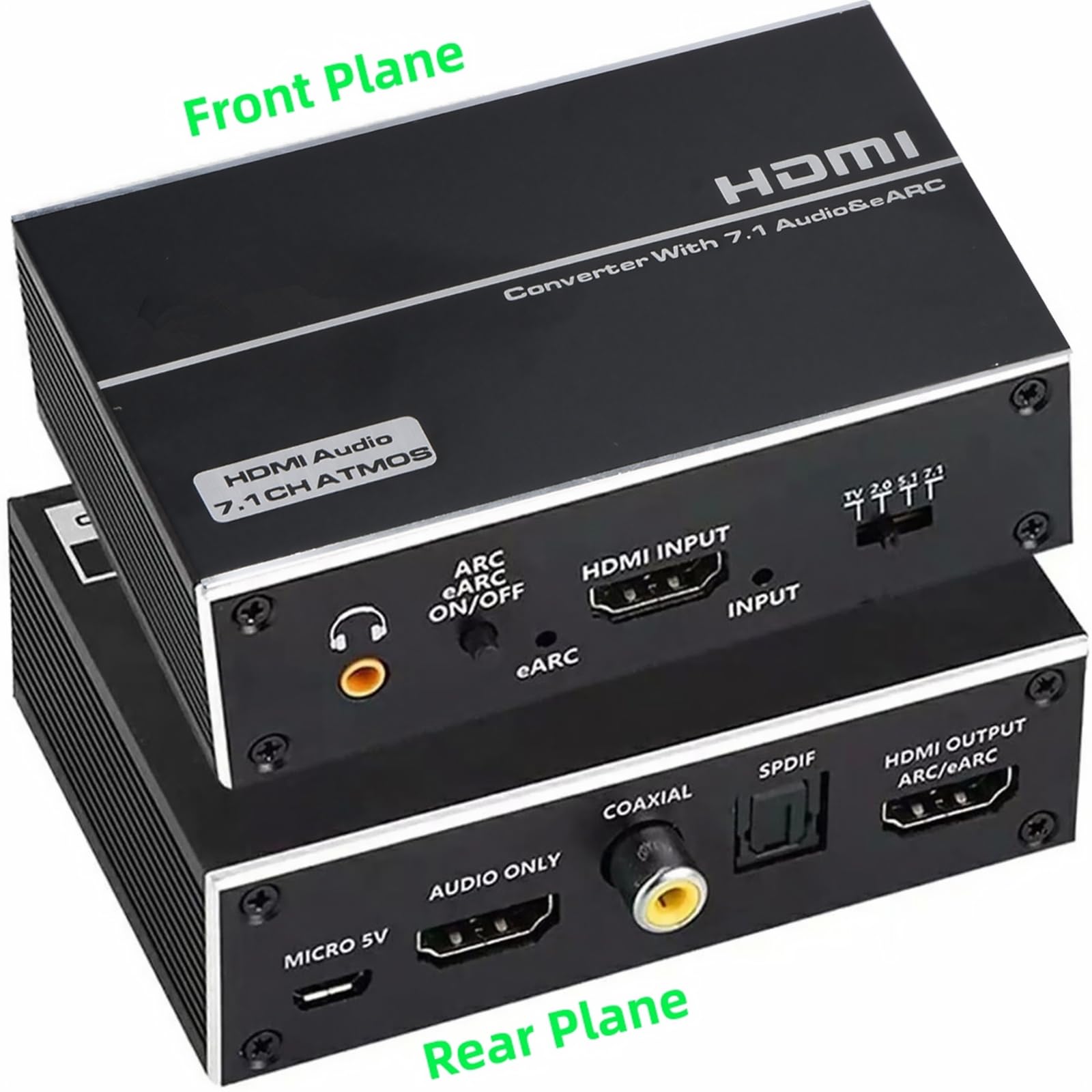 Digital To Analog Audio Converter 192KHz ARC Audio Extractor, HDMI