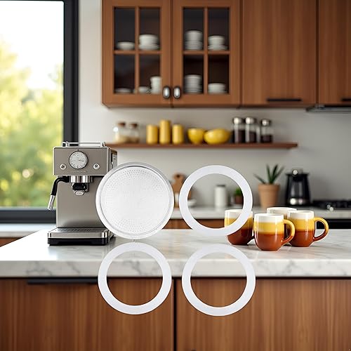 Miniatura 9 de Aislor Junta de repuesto y filtro para cafeteras mini express, 4 juegos de 12 tazas
