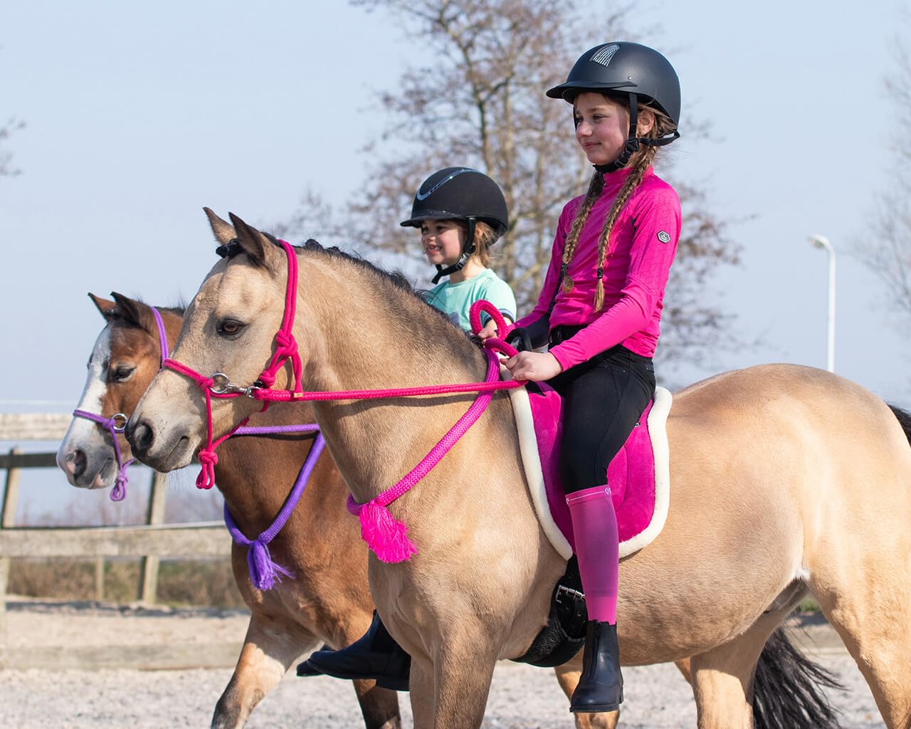Bareback Pad (sella per monta naturale) (FULL, Fucsia)