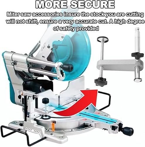 Miniatura 5 de 630065-00 Se adapta a Dewalt DW718  DWS780  DW717 Conjunto de abrazadera de sierra ingletadora