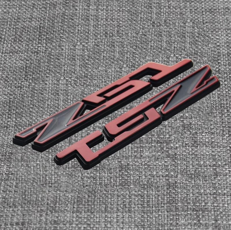 2 emblemas Z51 para coche placa 3D roja compatible con Corvette C5 C6 C7 3