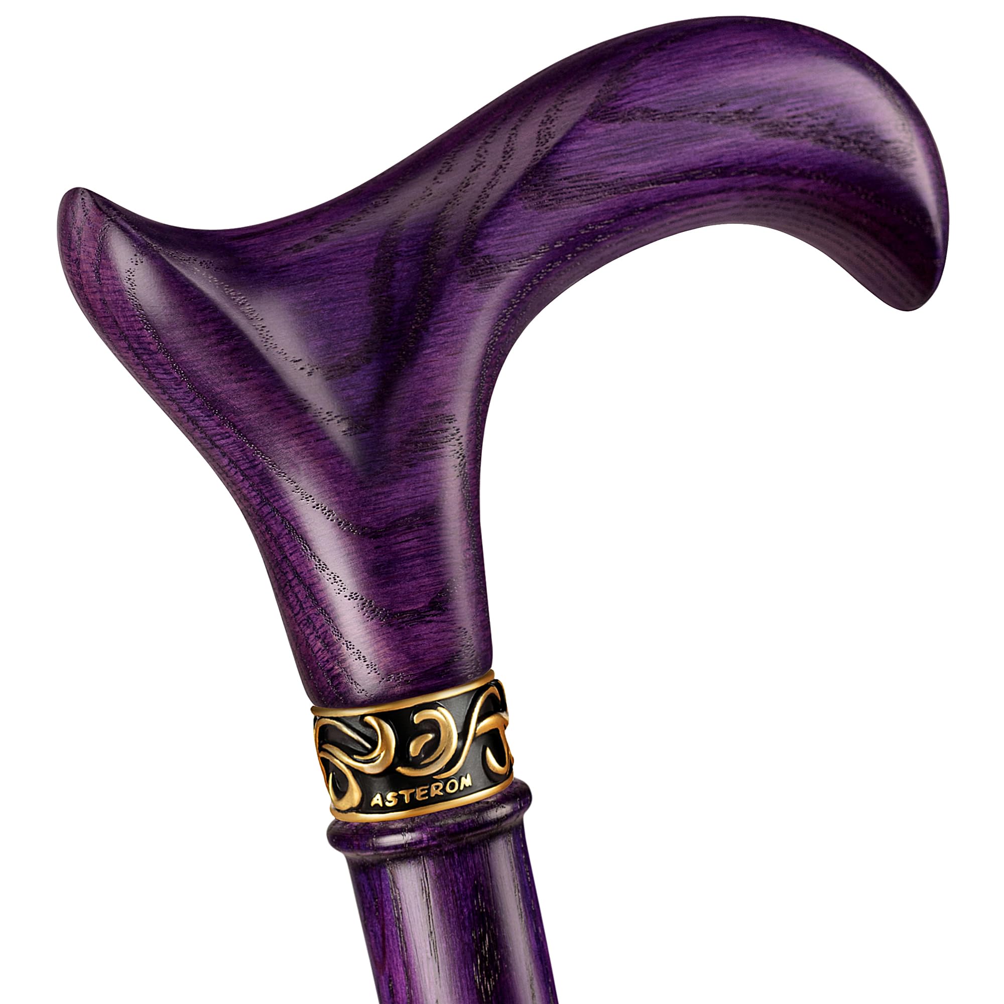 Asterom Bastone da passeggio fatto a mano, ergonomico, in legno, bastoni da passeggio da uomo, bastoni da donna per anziani, unico legno