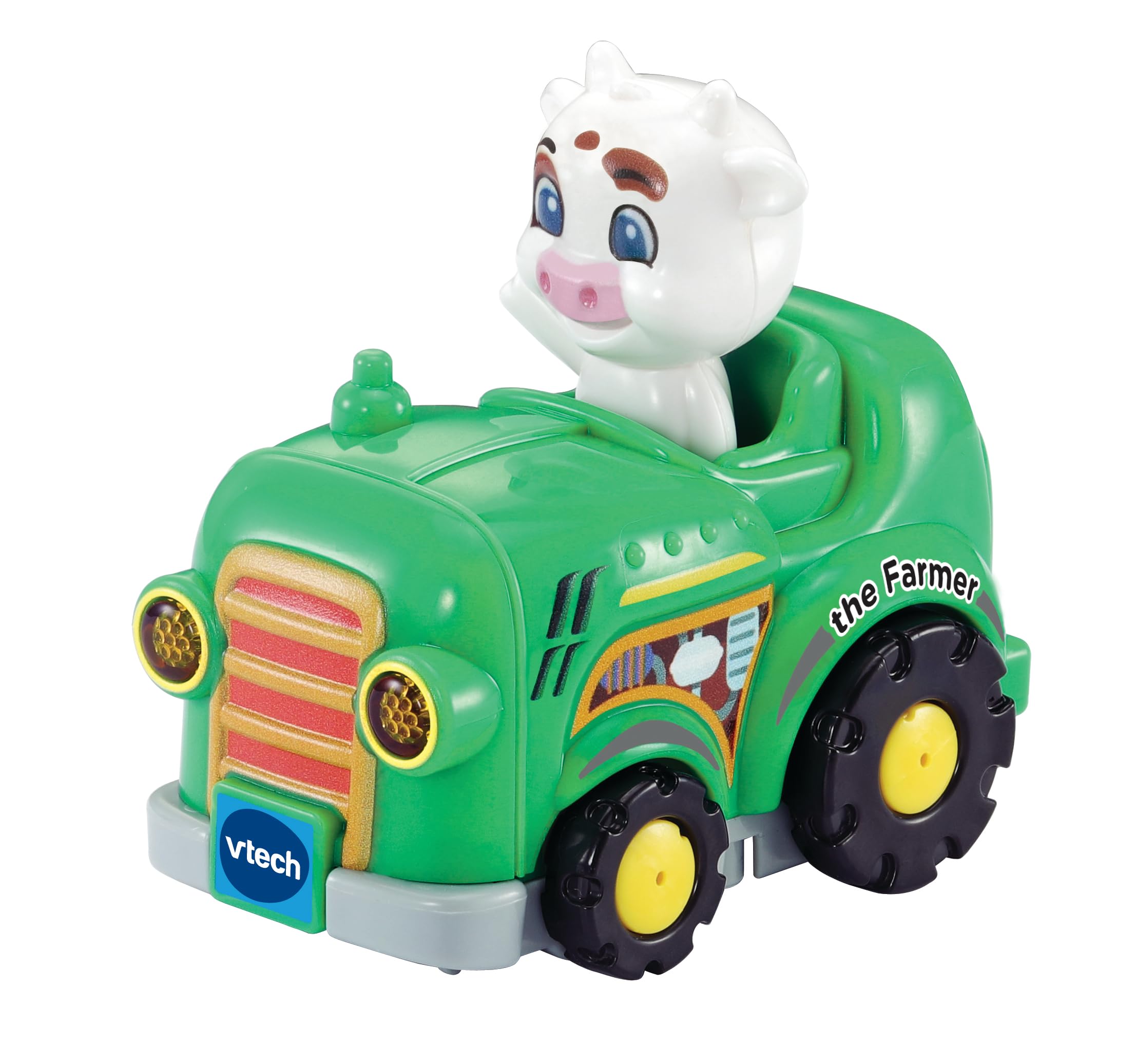 VTech Toot-Toot Drivers Colin Cow the Farmer, Interactive Toddlers Toy, Pretend Play with Lights and Sounds, Gift For Ages 12 Months, 2, 3, 4+ Years, English Version
