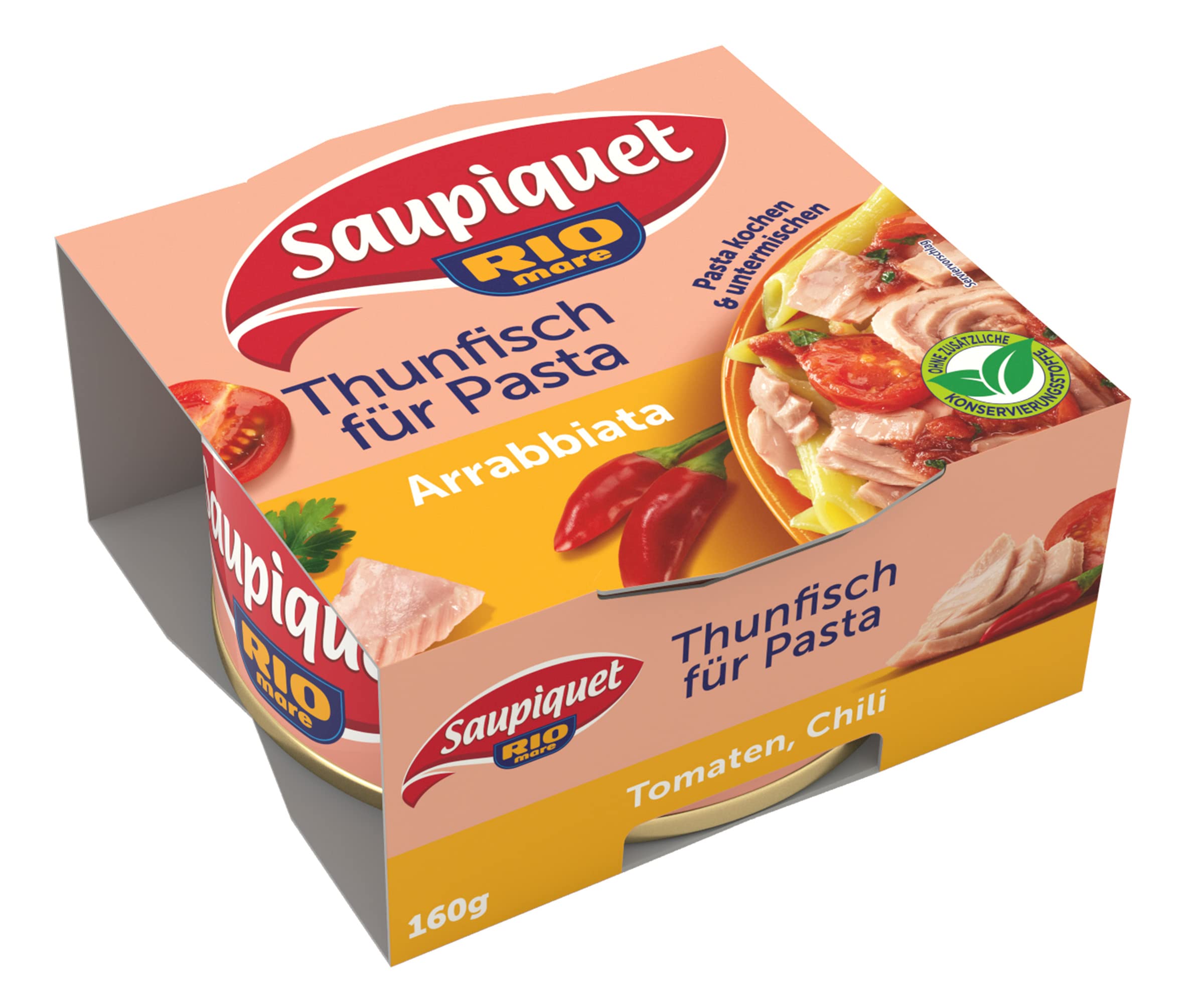 Saupiquet Rio Mare Thunfisch für Pasta, Arrabbiata, 160 g