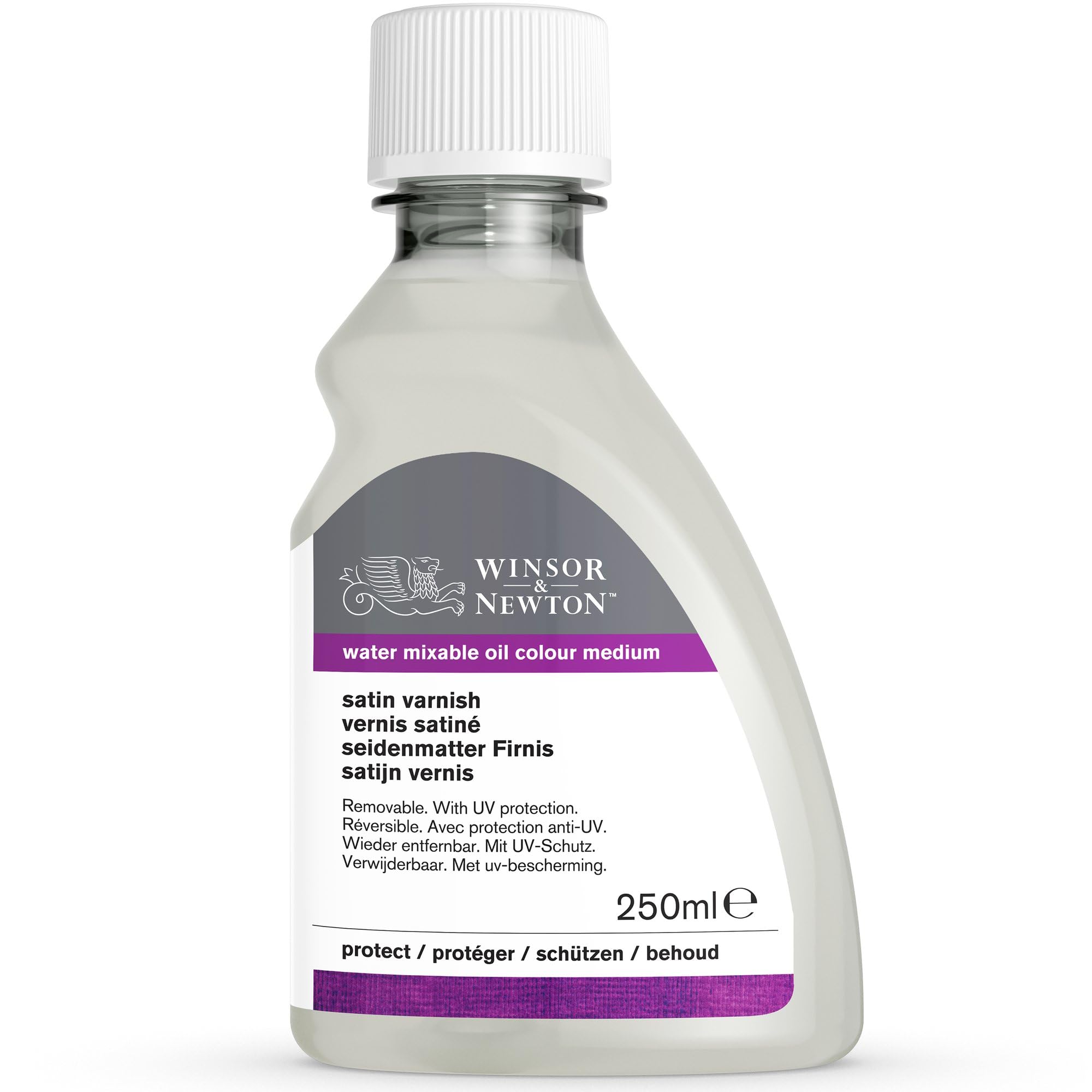 Winsor & Newton Artisan 3039727 Olio – Vernice per colori ad olio miscelabili in acqua – Vernice satinata, flacone da 250 ml