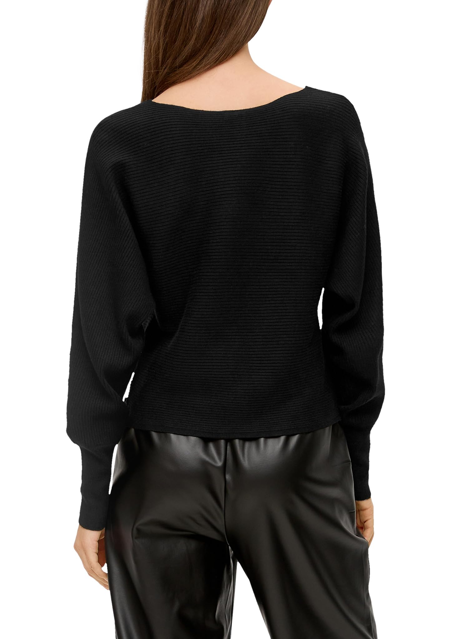 QS Rippstrickpulli mit Fledermausarm
