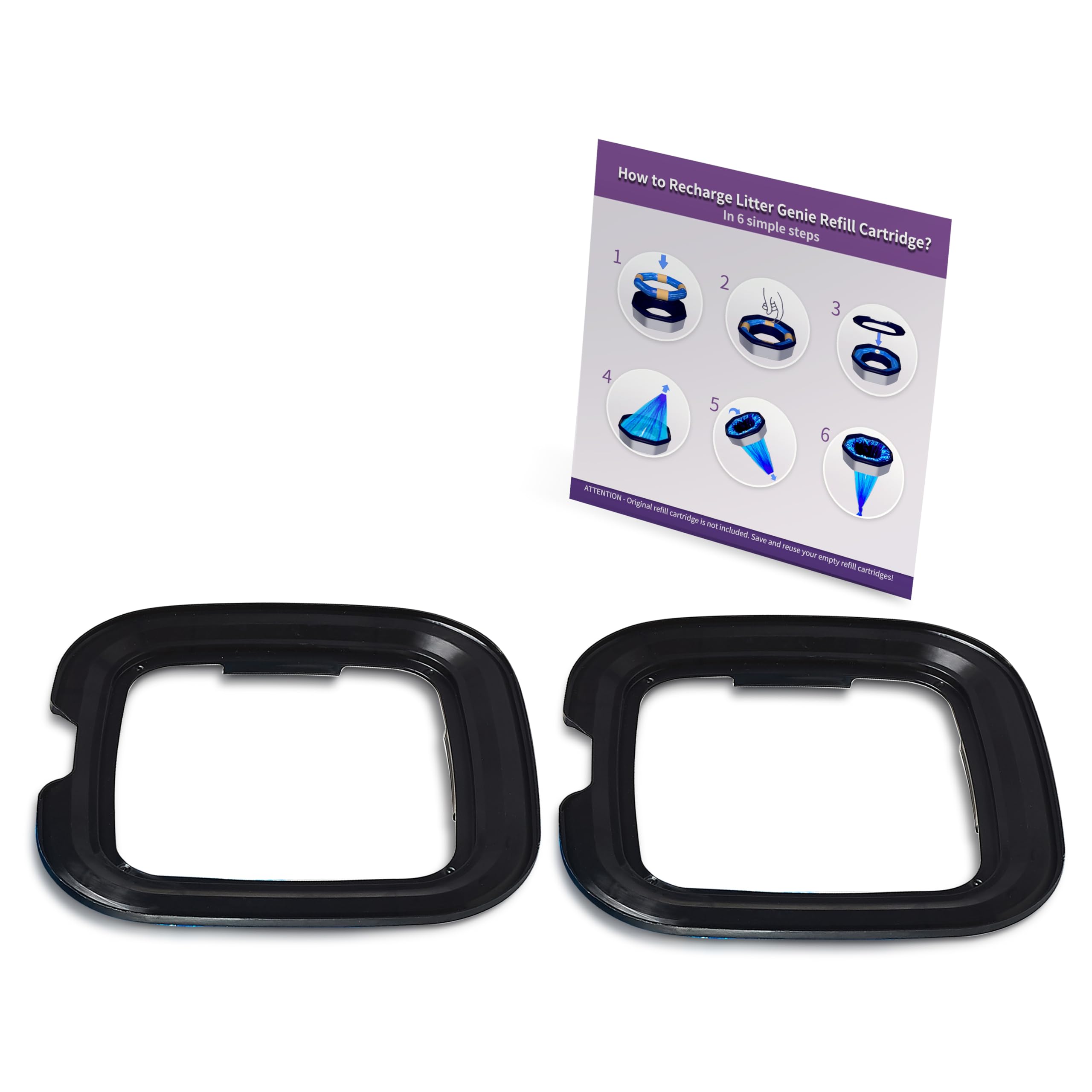 Plastic Lid Accessory for Litter Refills Compatible with Your Litter Refill Cartridge