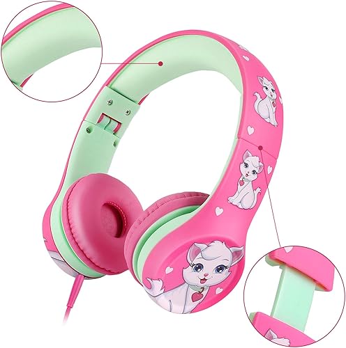 Miniatura 9 de Auriculares infantiles para niños pequeños, volumen limitado.(verde)
