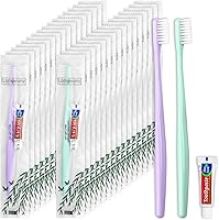 Vista 7 de Cepillos de dientes desechables, cepillo de dientes y pasta de dientes, cepillo de dientes y pasta de dientes de viaje, empaquetados