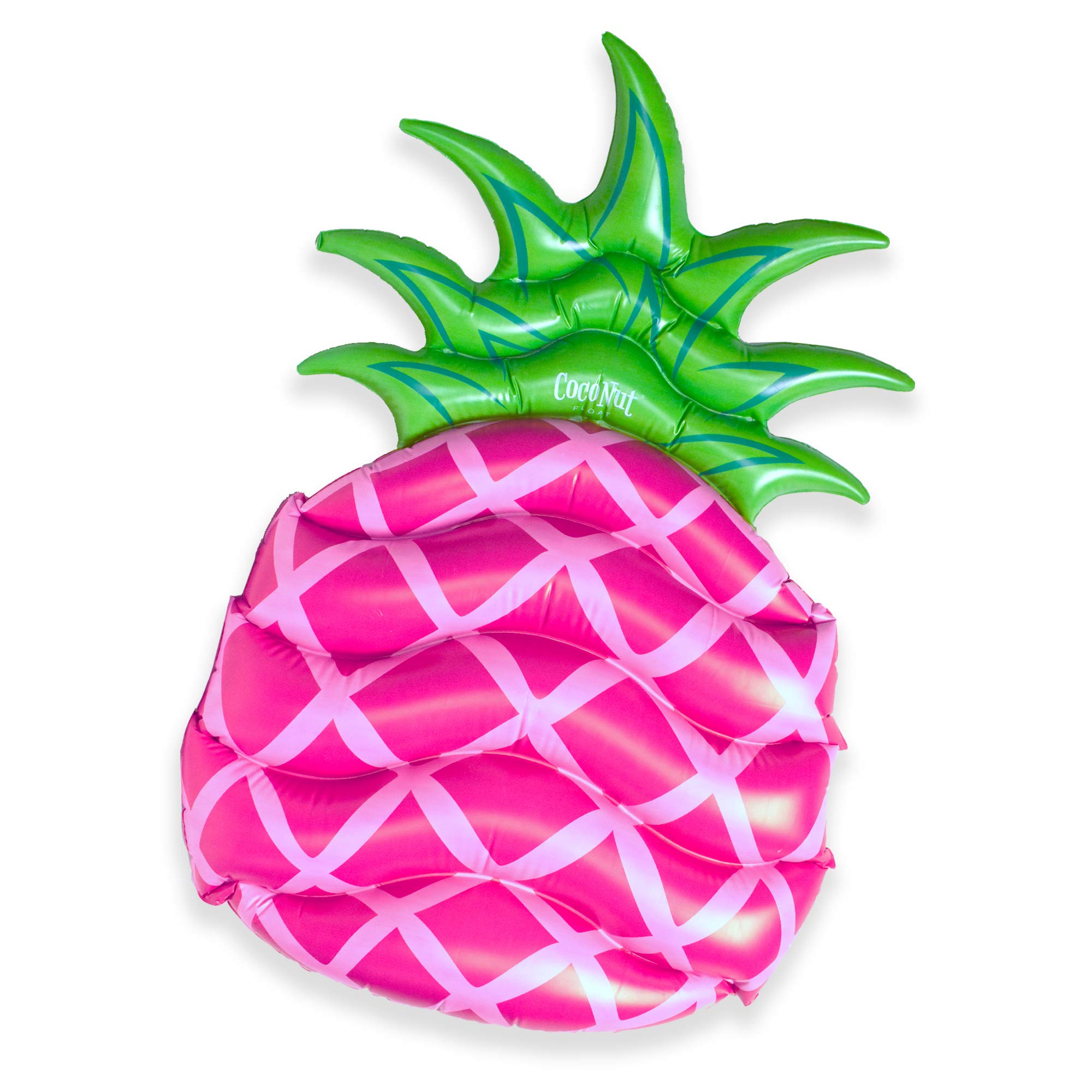 Coconut Outdoor Sweet Pink Pineapple Pool Float - Inflatable Raft - Durable Long Lasting 4.5 Foot Lounge Tube and Water Toy - Colorful Tropical Decoration for Parties, Luaus - Ages 8+ Years