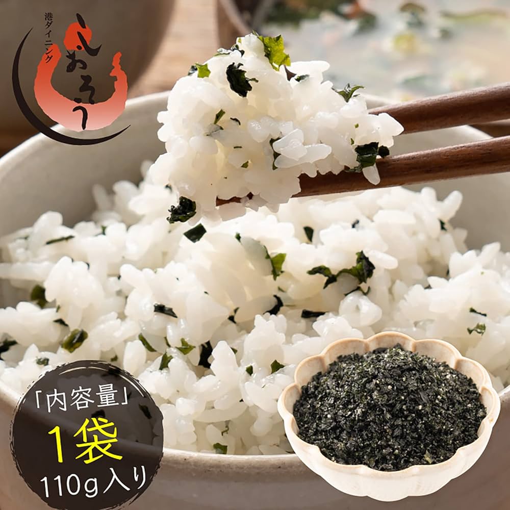 Amazon.co.jp: 港ダイニングしおそう わかめご飯 ふりかけ 110g×1袋