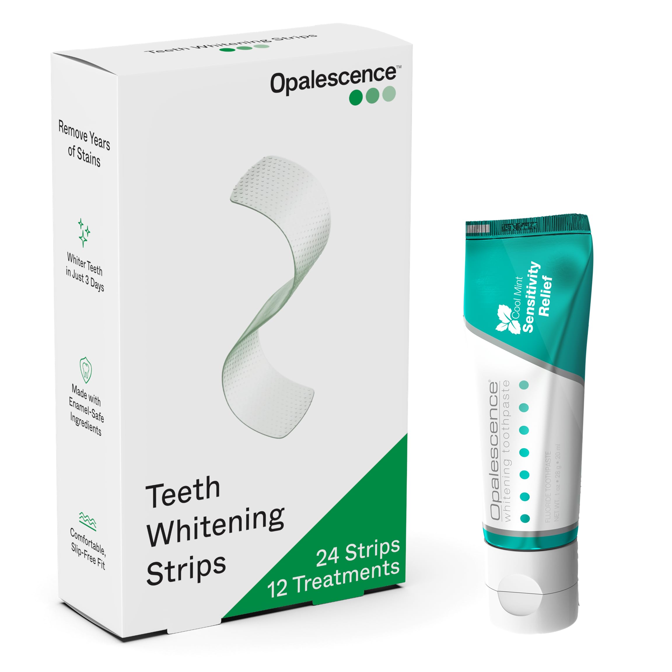 Opalescence Go Teeth Whitening Strips (12 Treatments) Hydrogen Peroxide Formula 10% – Enamel Safe – Slip Free – Sensitivity Free – Includes Small
