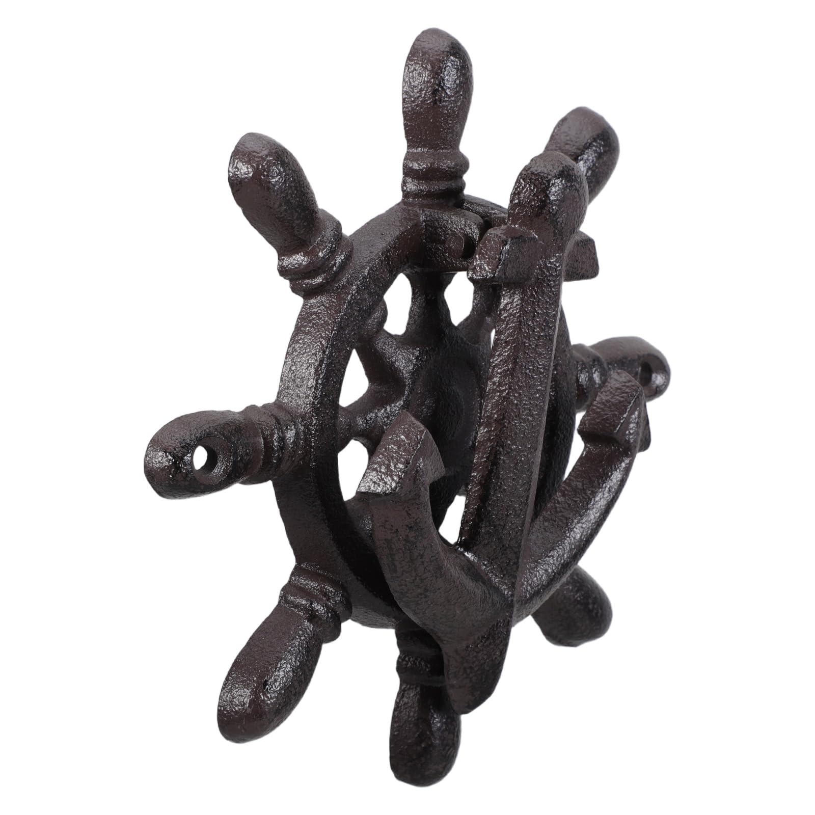 Tirador de puerta vintage de hierro fundido resistente OUNONA con diseño de ancla