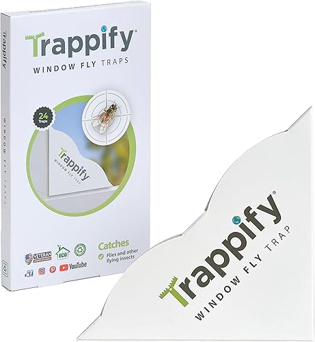 Vista 12 de Trappify Trampa para moscas para interiores: trampas para moscas de ventana para el hogar Trampas para moscas de frutas para interiores, trampas