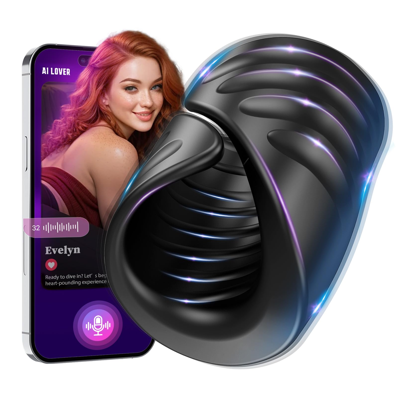 Masturbâteur Homme Mains Libres Sex toys avec 9 Vibrations & Contrôle APP, Masturbeuse Homme Masturbateurs Masculins Sex Toýs Suceur automatique sextoy Masculinsentraîneur
