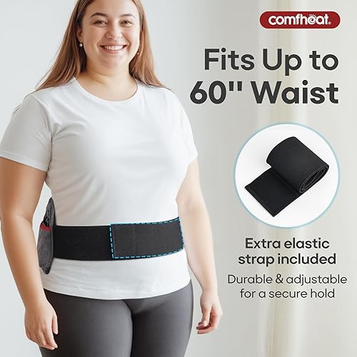 Miniatura 5 de Almohadilla térmica inalámbrica para aliviar el dolor de espalda, 10000 mAh, alimentado por batería, almohadillas térmicas portátiles para la parte