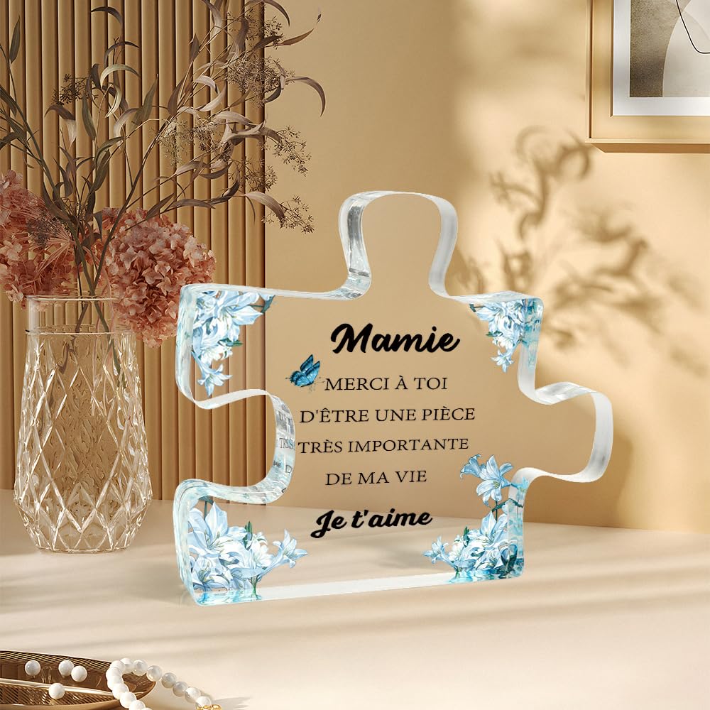 Annonce Grossesse Mamie Plaque Acrylique Papillon 'Meilleure Mamie' - Cadeau Émotionnel Pour Grand-Mère - Fête Des Mères Ou Anniversaire Annonce Grossesse Arriere Grand Mere