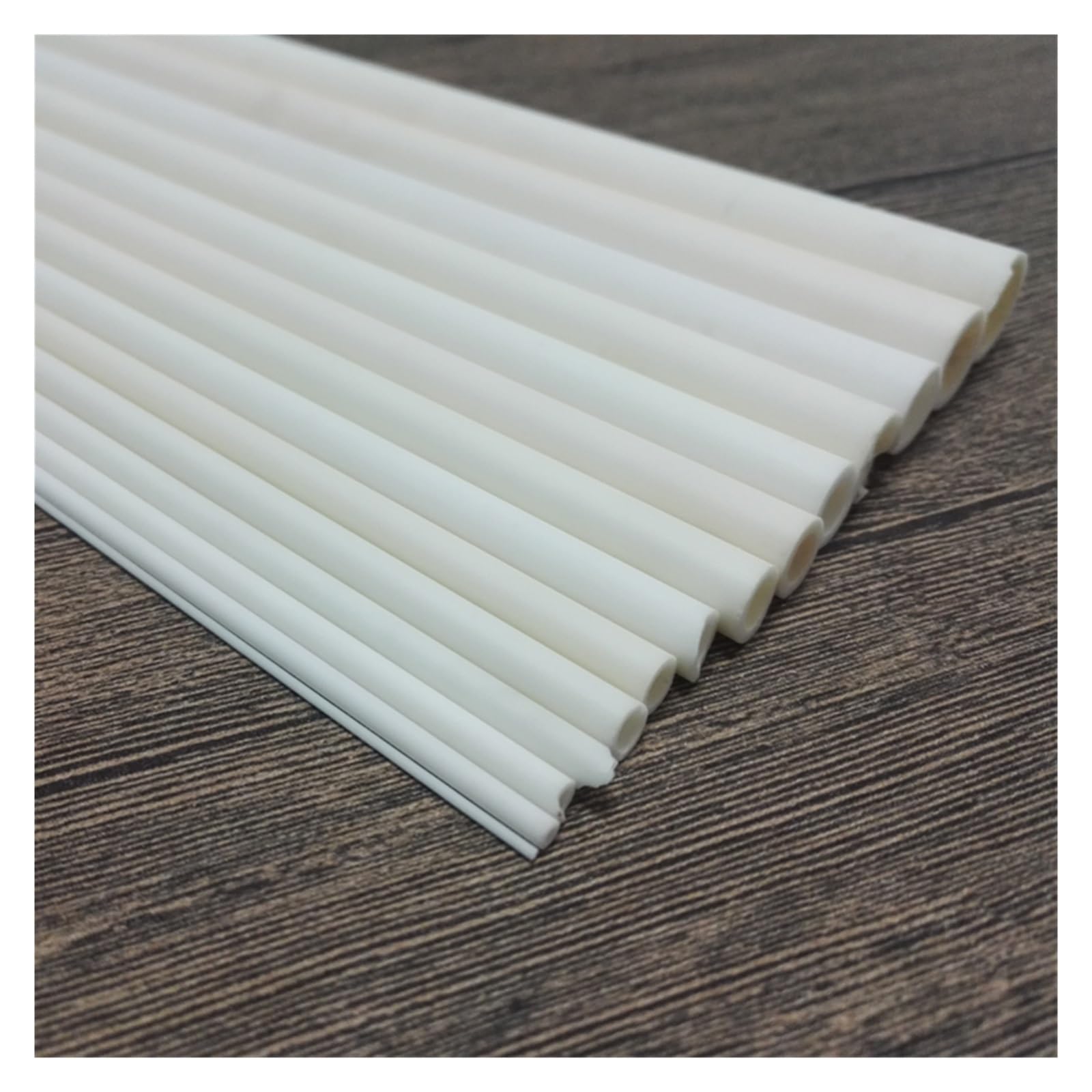 1 tubo de cerámica de desgaste de alta temperatura, diámetro interior hueco de 3.5-35 mm, tubo de combustión aislante de 200 mm de longitud (8 mm de diámetro interior) x 12 mm (OD))