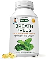 Andrew Lessman Breath+ Plus 60 Softgels: Natural Internal Breath Freshener Eliminates Food, Smoking & Morning Breath Odors from Stomach
