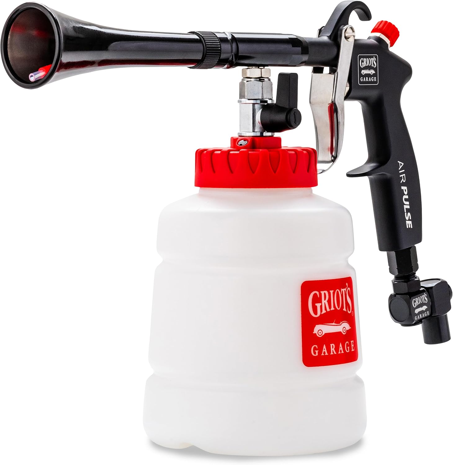Griot's Garage Air Pulse Cleaning Gun for Car Detailing, Pneumatic Air Cleaner for Interior and Exterior Auto Surfaces, Compatible with Alkaline and Surfactant-Based Vehicle Cleaners, 90565