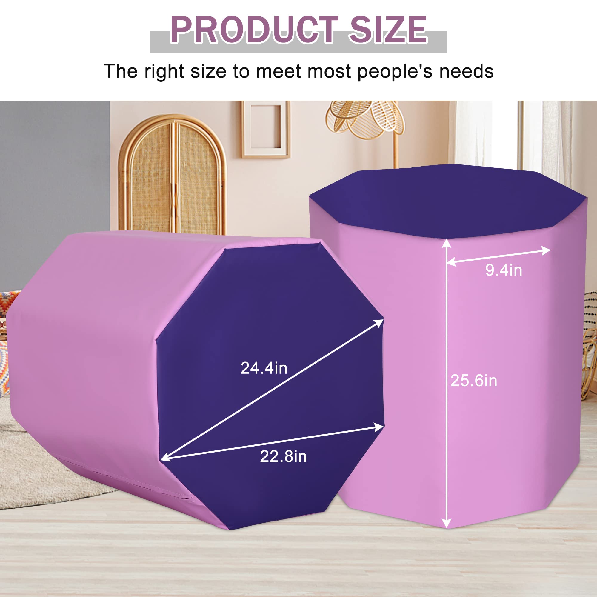 Amazon | 24.4インチ x 25.6インチ 体操 八角形 スキルシェイプ